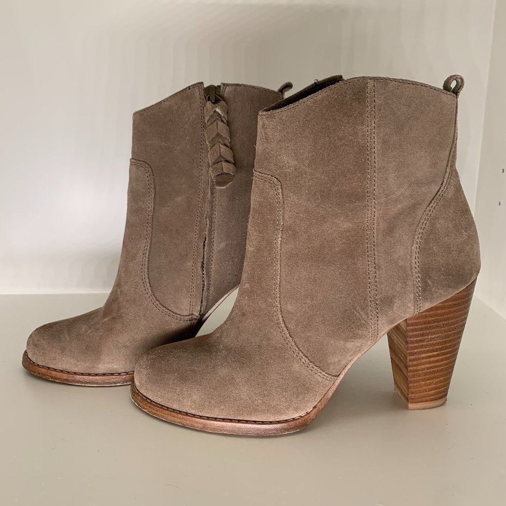 Joie Beige Dalton Suede Heeled Boot
